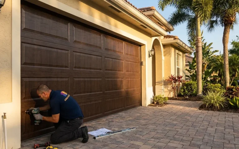 New garage door installation completed at 40% below competitor quotes in Sarasota, FL